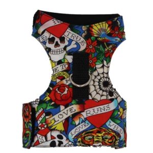 Ed Hardy Blue Tattoo Cat Harness