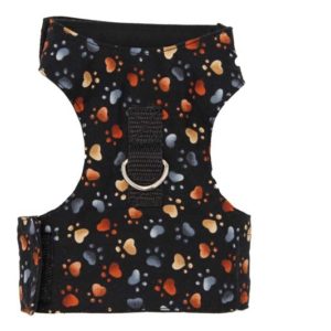 Paw Prints Multi Brown Cat Harness