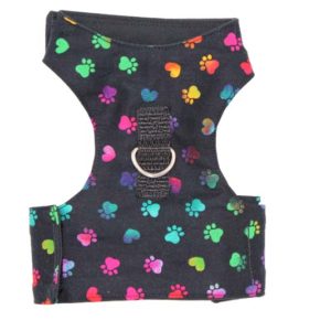 Paw Prints Multi Rainbow Cat Harness
