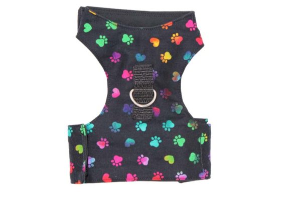 Paw Prints Multi Rainbow Cat Harness