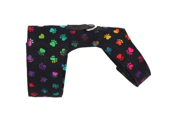 Paw Prints Multi Rainbow Cat Harness - Image 2